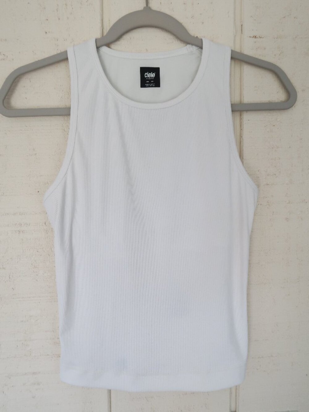 Ciele Women's Rib Running Tank White | Small